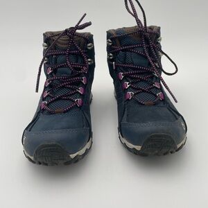 Kids Blue and Purple Hiking Boots